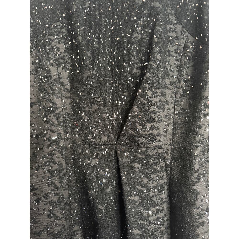 White House Black Market Ombre Sequin Coat Black NWT Medium Jacket Size M - Picture 7 of 15